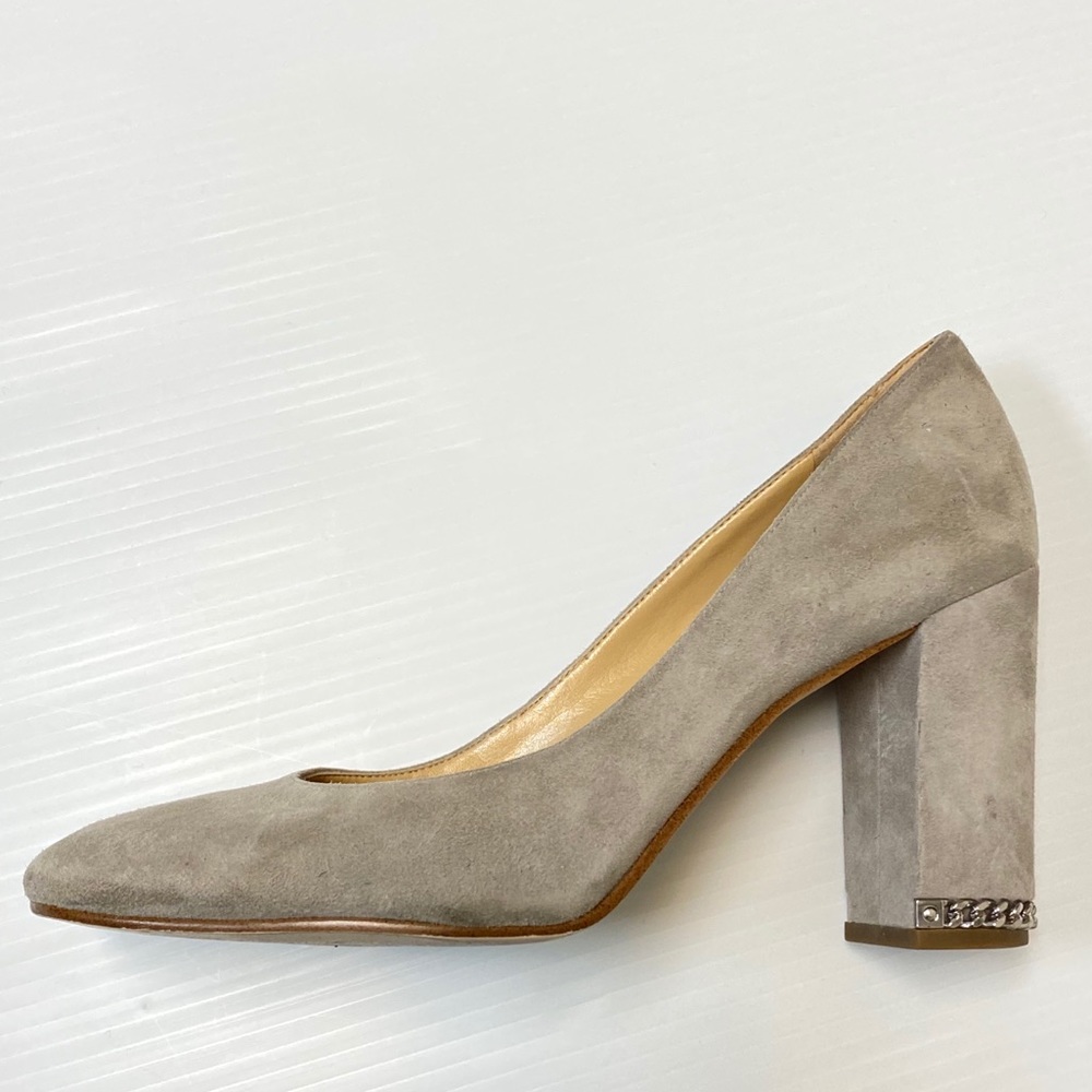 Michael Kors Grey Suede Chunky Heel